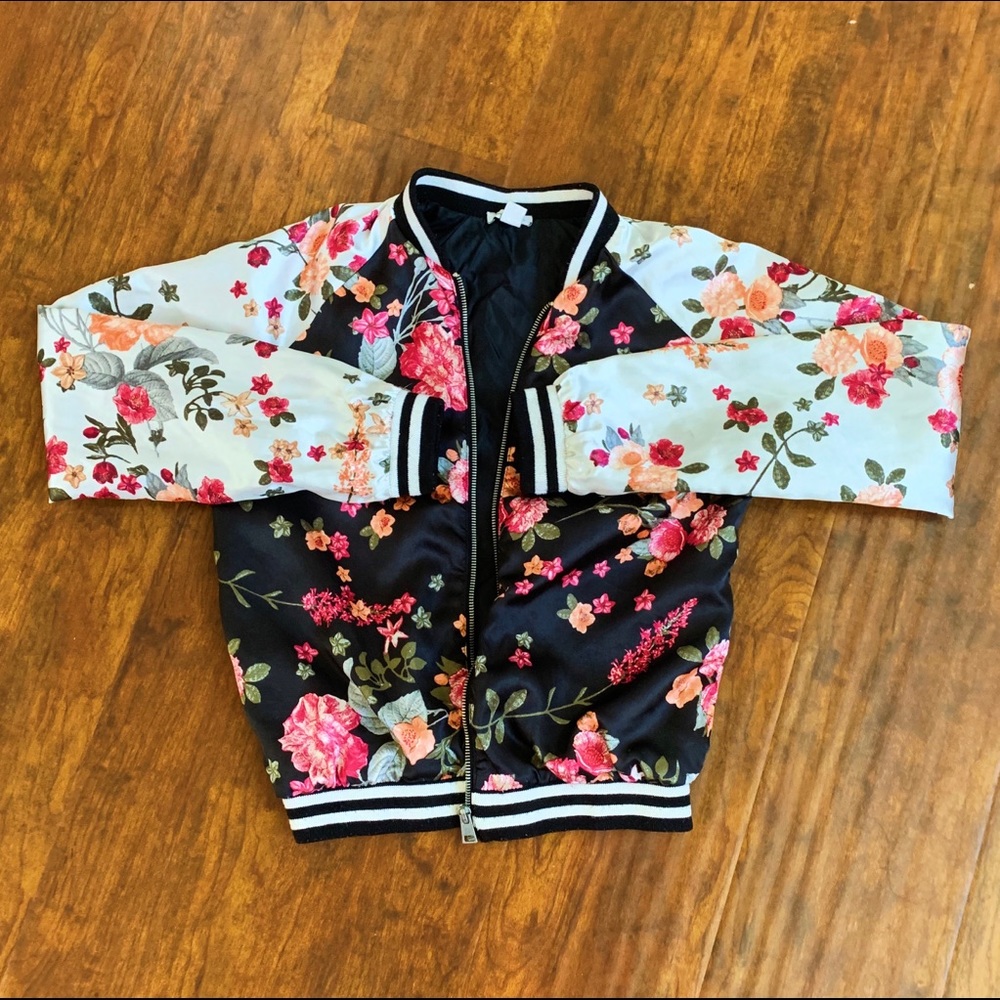 Floral Bomber Jacket